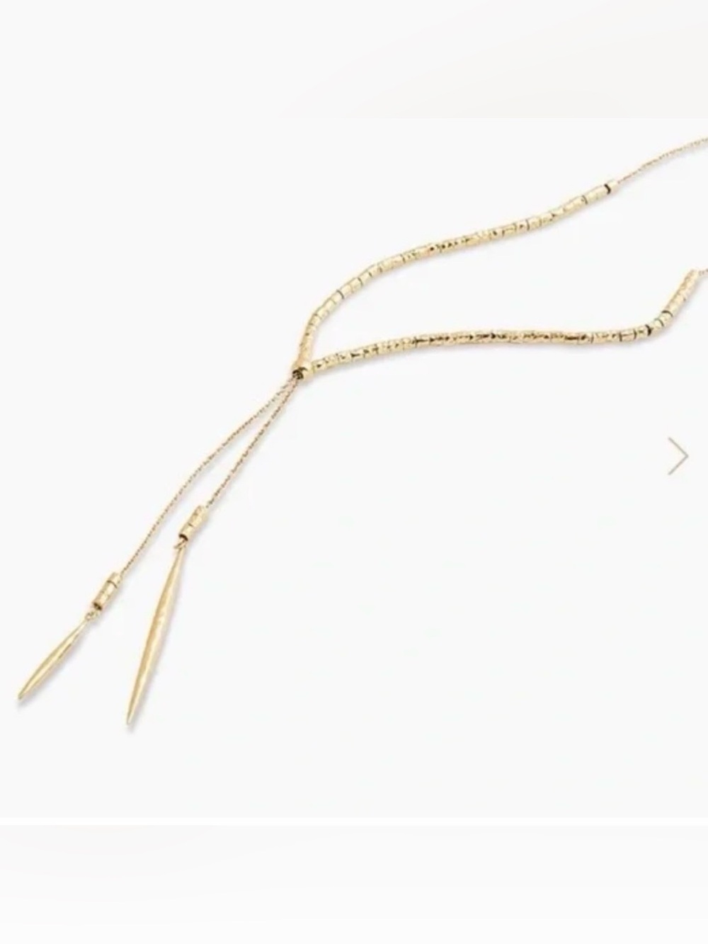 Gorjana Gold Layered Spike Lariat Necklace